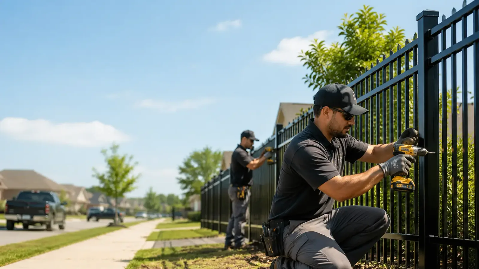 Metal Fence Installation in Mathews, LA